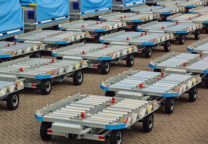 Trelleborg tyres for handy and airport luggage trolley